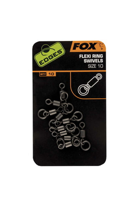 FOX Edges™ Flexi Ring Swivel Wirbel Gr. 7 Inh. 10 Stck.