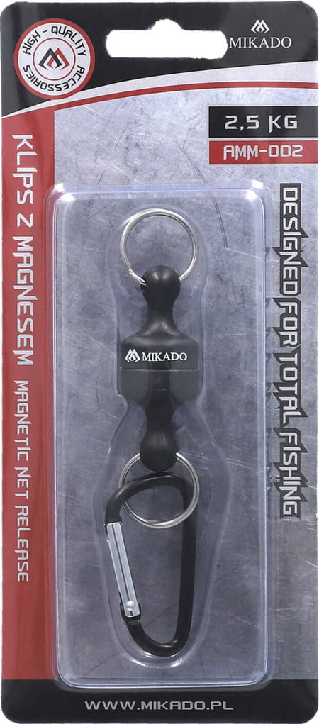 MIKADO CLIP mit Magnet mit Karabiner für Kescher 2,5kg