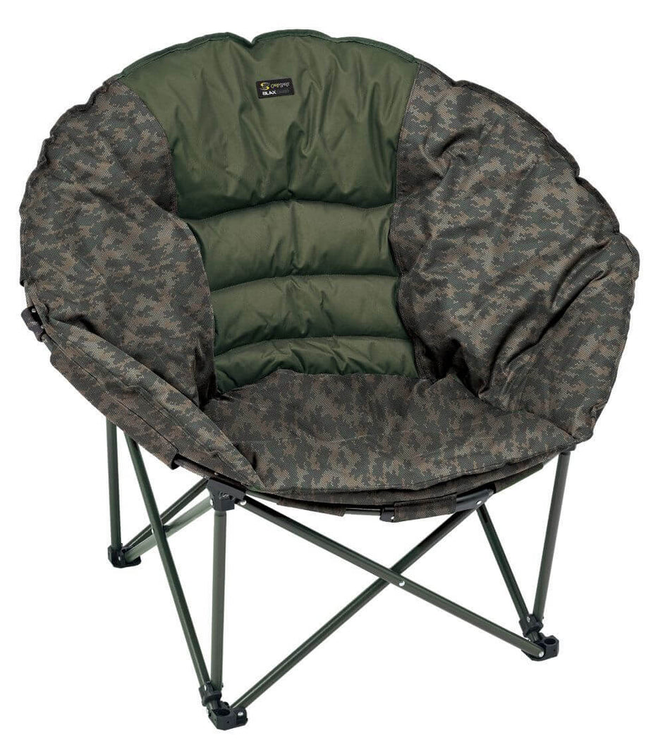 CARPSPIRIT Blax Moon Chair Camo Relax Stuhl Anglerstuhl
