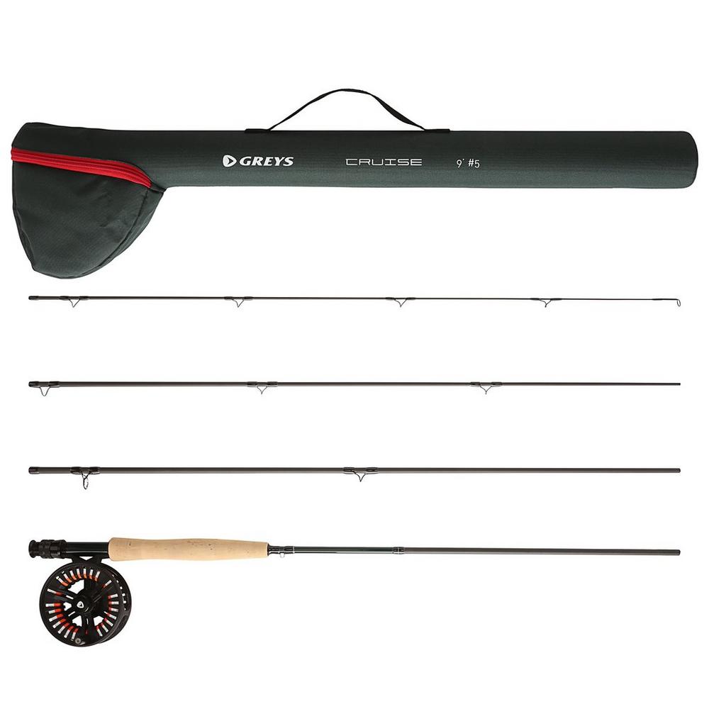 GREYS Cruise Fly Fliegen Combo 9' #5 4-teilig