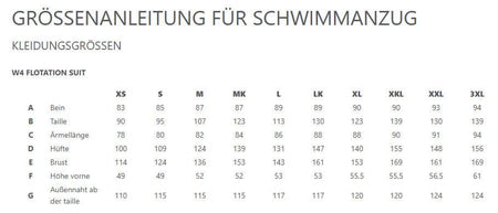 WESTIN W4 Flotation Suit Schwimmanzug