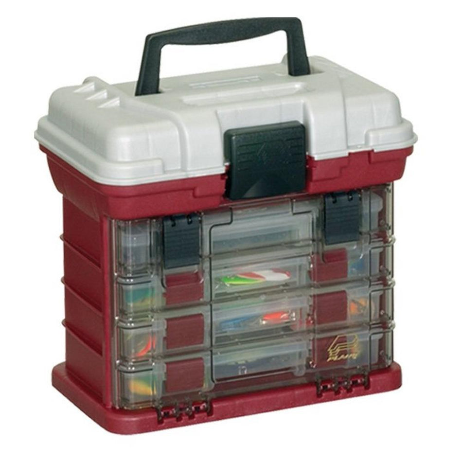 PLANO Kleinteilebox Tackle Box 4-fach Rack-System 3500 Red/Silver L x 7,25 B x 10 H