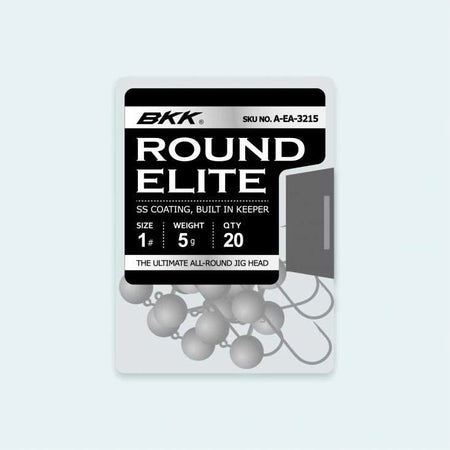 BKK Round Elite Jig Head mit Drahthaken