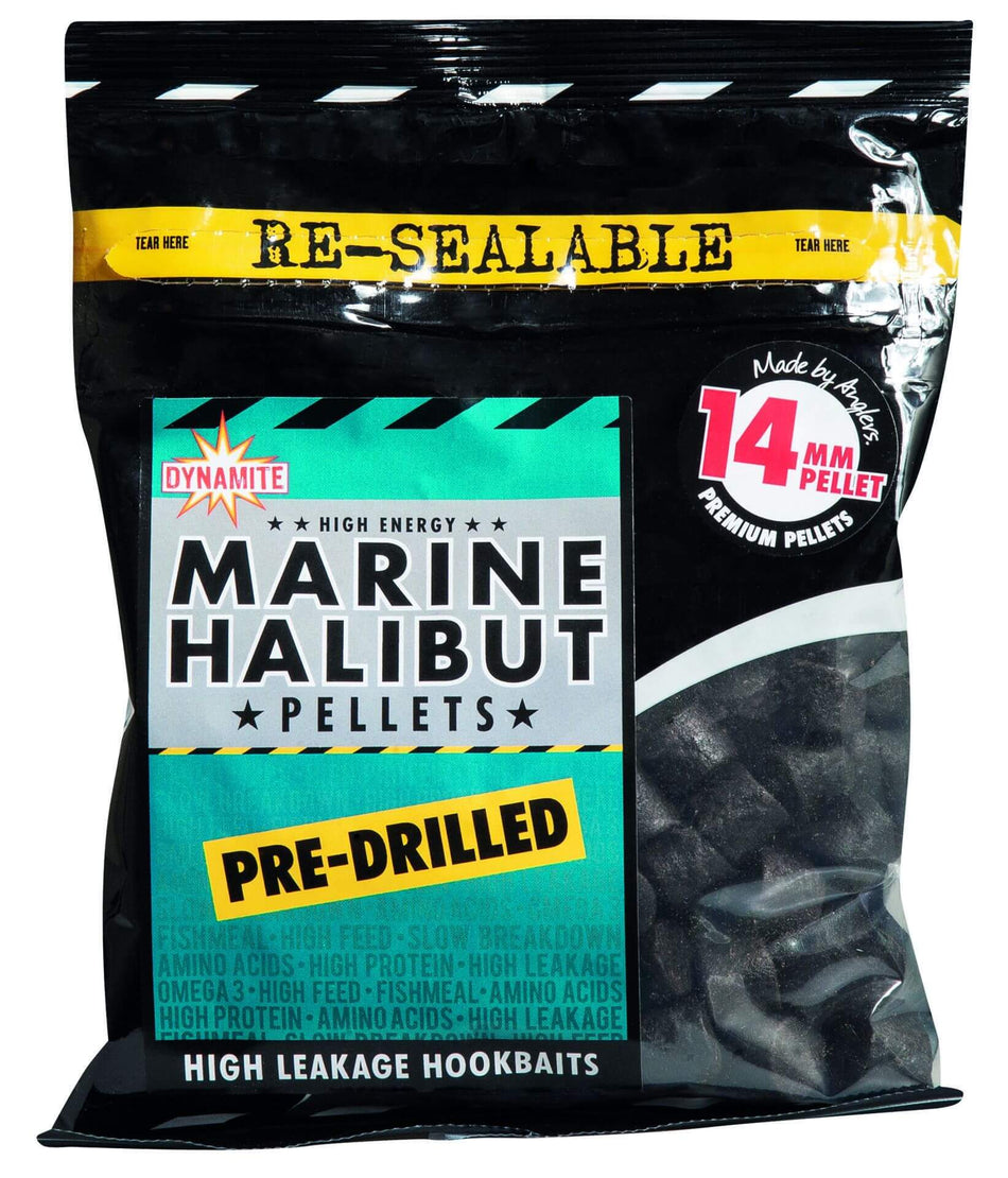 DYNAMITE Pellets Pre-Drilled Marine Halibut