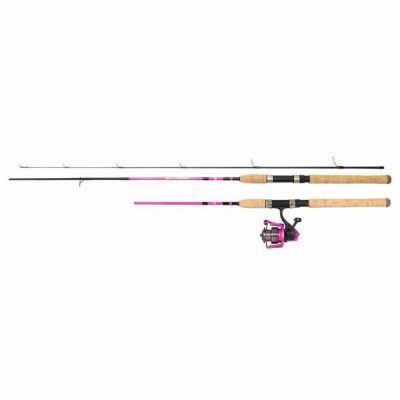 ABU GARCIA Revolution Pink Lady-Combo Angelset Spinnrute mit Rolle und Schnur 2,40m 8-30g
