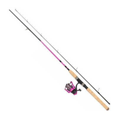 ABU GARCIA Revolution Pink Lady-Combo Angelset Spinnrute mit Rolle und Schnur 2,40m 8-30g