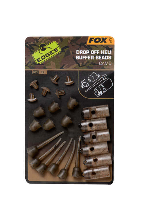 FOX Edges Camo D/OFF Heli Buffer Beads Kit Rigzubehör Karpfen