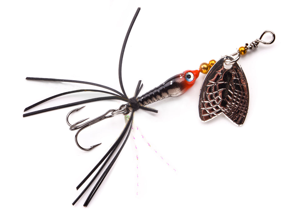 SPRO Larva Mayfly Micro Spinner 5cm 4g Drilling oder Einzelhaken