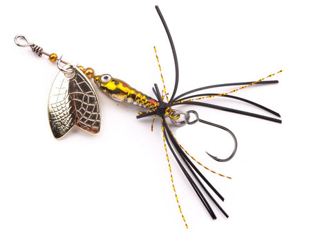 SPRO Larva Mayfly Micro Spinner 5cm 4g Drilling oder Einzelhaken