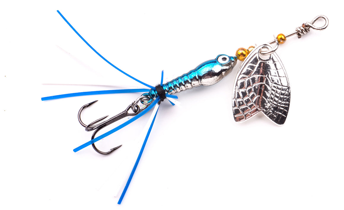 SPRO Larva Mayfly Micro Spinner 5cm 4g Drilling oder Einzelhaken