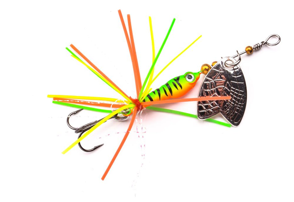 SPRO Larva Mayfly Micro Spinner 5cm 4g Drilling oder Einzelhaken