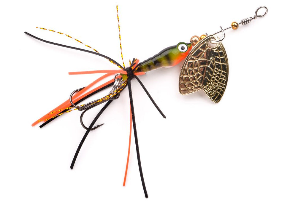 SPRO Larva Mayfly Micro Spinner 5cm 4g Drilling oder Einzelhaken