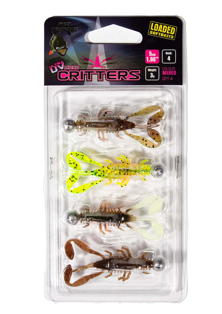 FOX Rage Ultra UV Micro Critter Colour Loaded Lure Softbait Gummiköder 5cm 3g