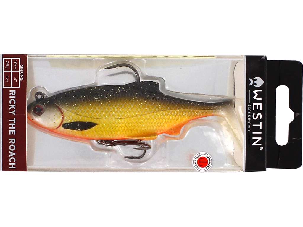 WESTIN Ricky the Roach Shadtail R2F R 14cm 57g Gummiköder