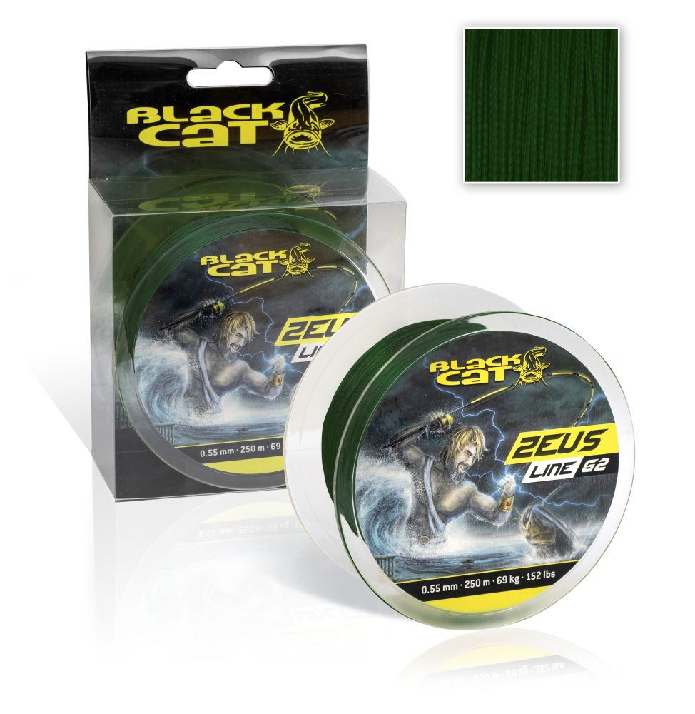 BLACK CAT Zeus Line G2 Wallerschnur geflochten 400m
