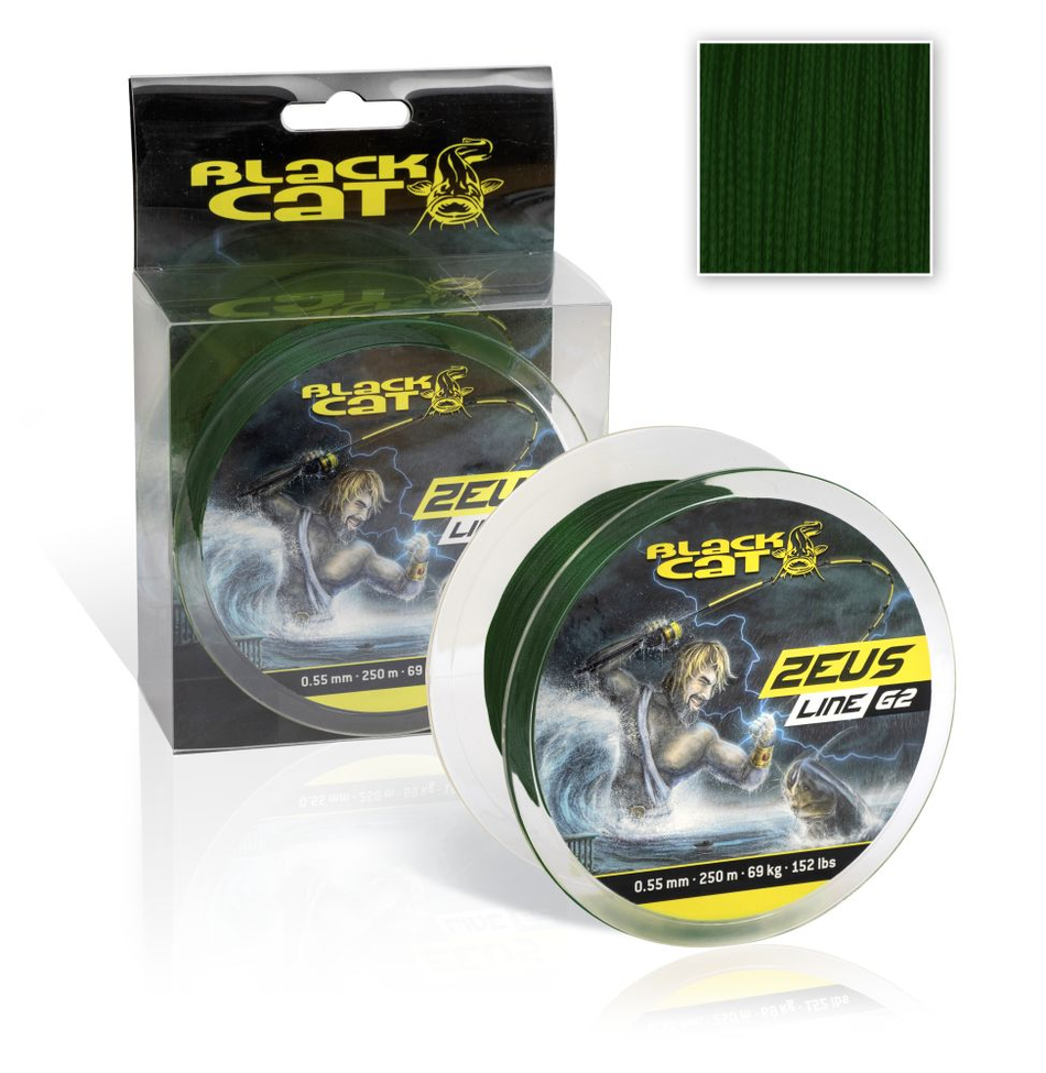 BLACK CAT Zeus Line G2 Wallerschnur geflochten 400m