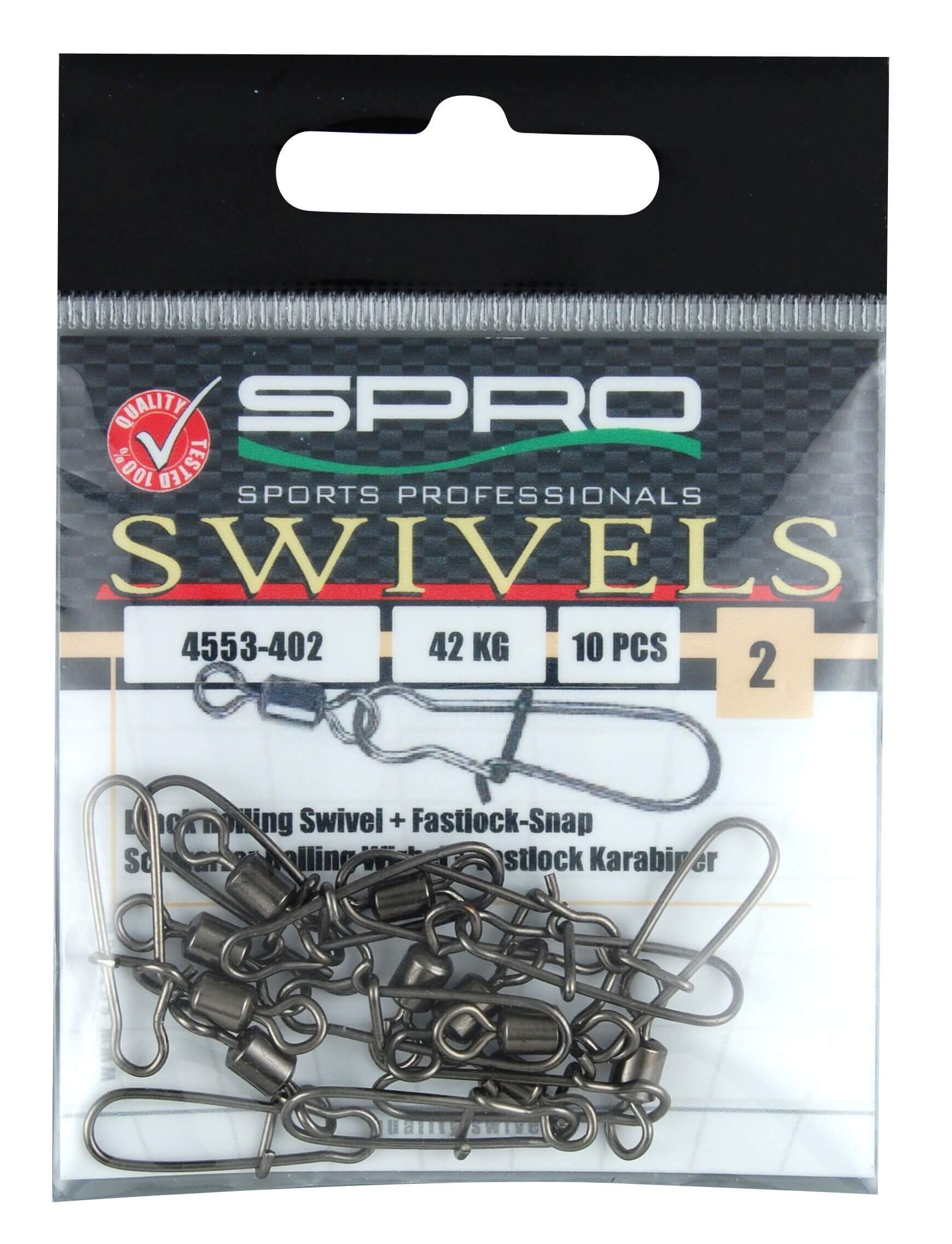 SPRO Rolling Swivel with Fast Lock Snap