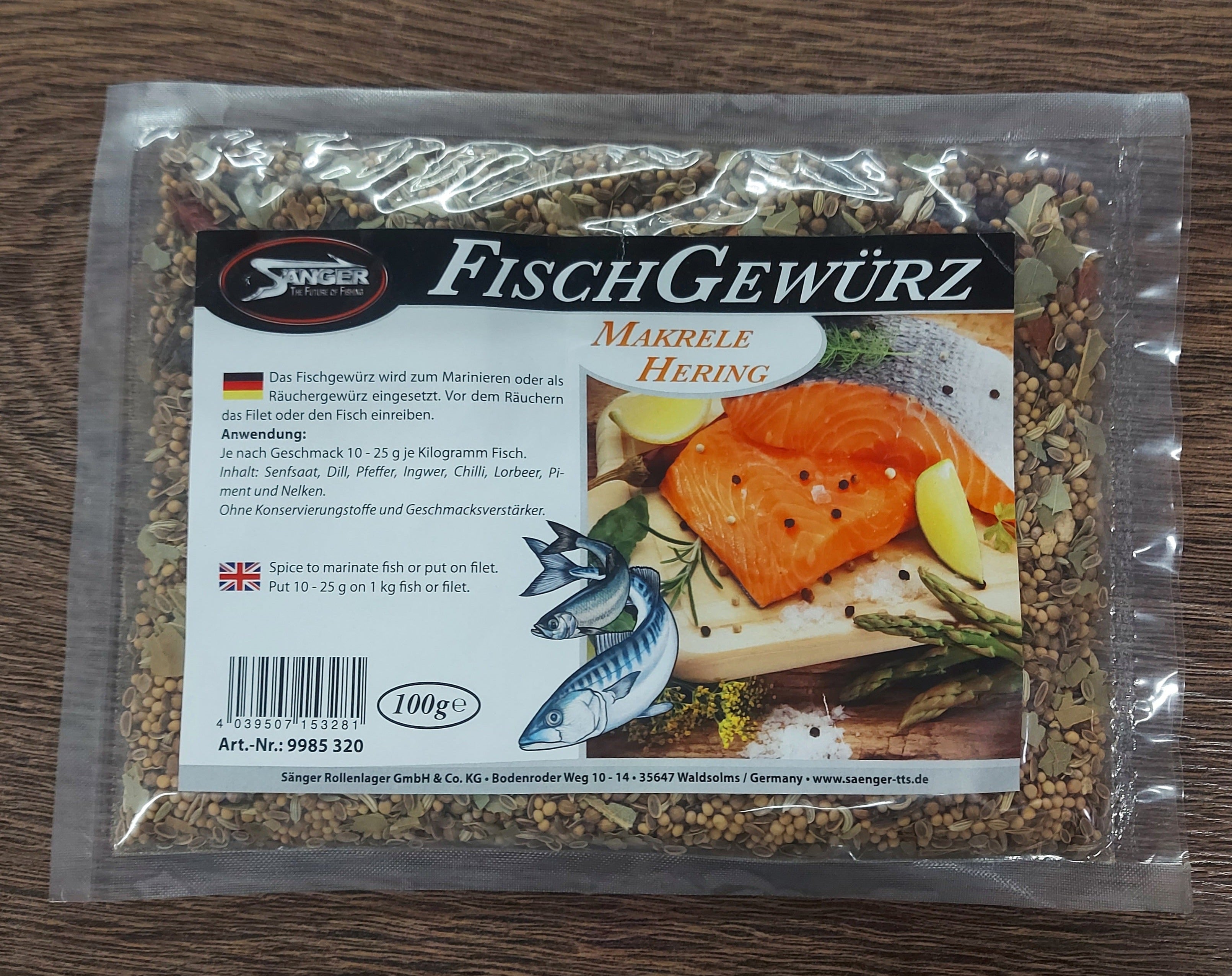 SAENGER Fisch Räucher Gewürz