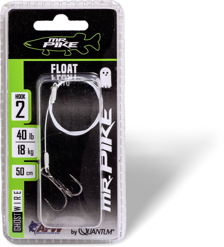 Mr. Pike Ghost Float Rig weiß 18kg, 50cm