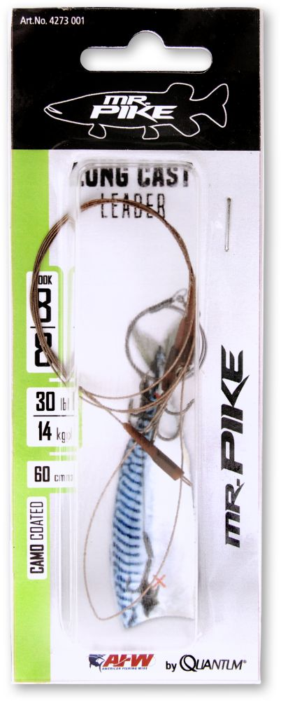 Mr. Pike Long Cast Rig camo 14kg, 60cm