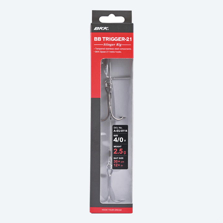 BKK BB Trigger-21 Stinger Rig Edelstahl 2,5g