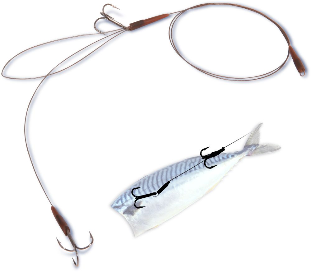 Mr. Pike Long Cast Rig camo 14kg, 60cm