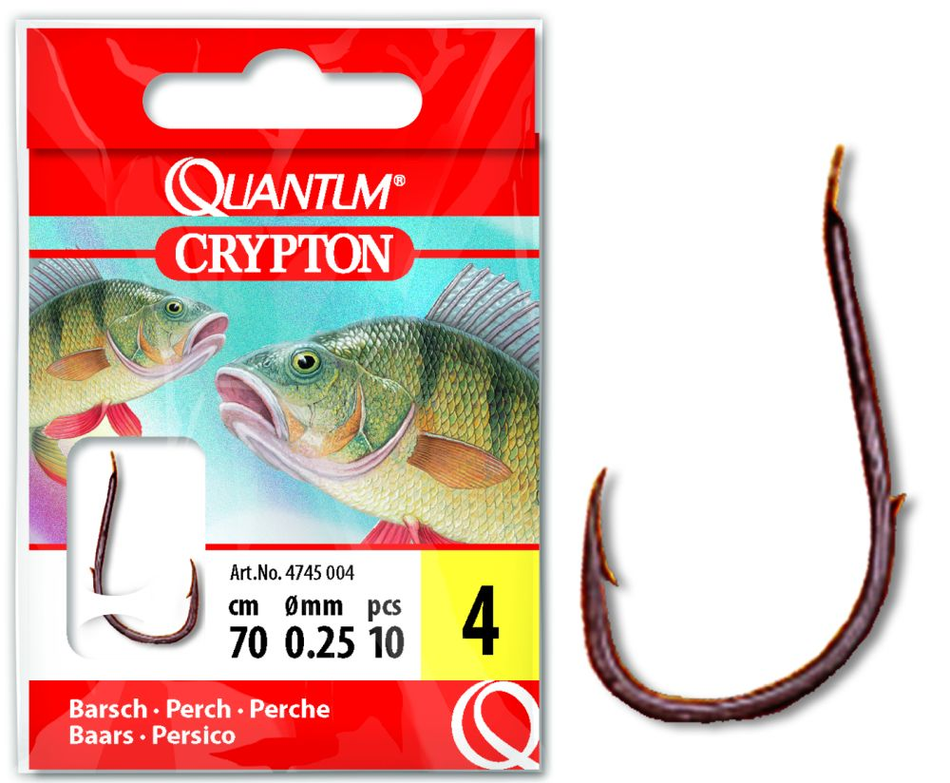 QUANTUM Barsch Vorfachhaken black nickel 70cm